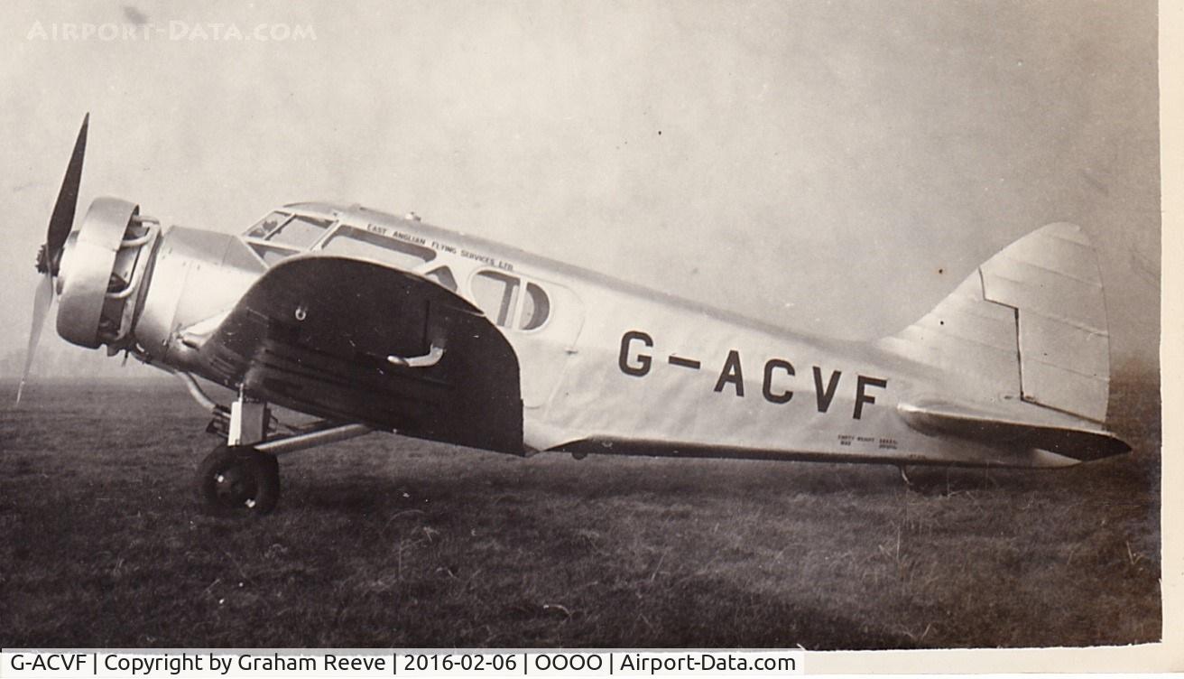 G-ACVF, 1937 Airspeed AS.5A Courier C/N 23, Recently discovered photograph.