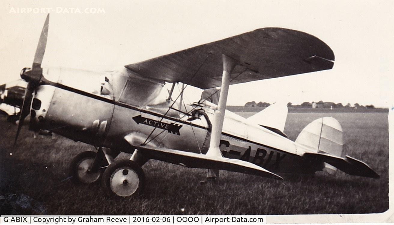 G-ABIX, 1935 Arrow Active 1 C/N 1, Recently discovered photograph.