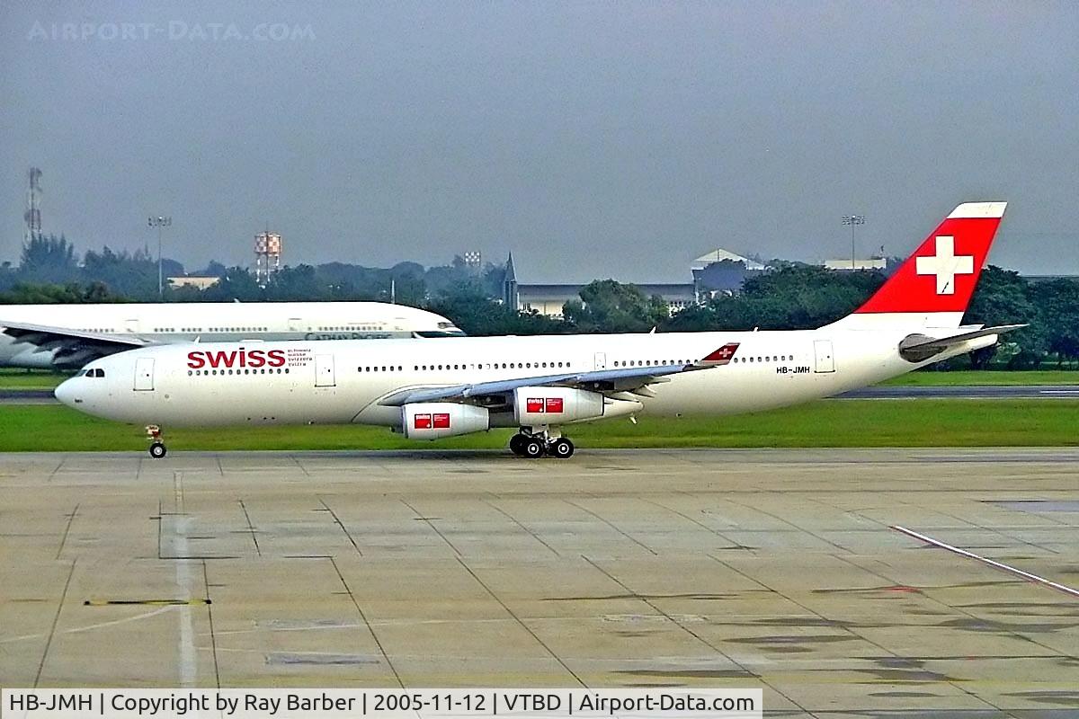 HB-JMH, 2004 Airbus A340-313 C/N 585, Airbus A340-313X [585] (Swiss International Airlines) Bangkok-International~HS 12/11/2005