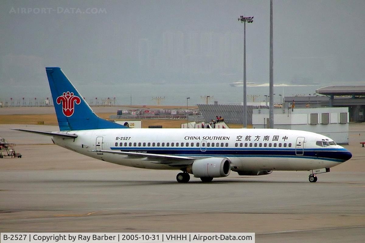 B-2527, 1991 Boeing 737-3Y0/SF C/N 25173, Boeing 737-3Y0F [25173] (China Southern Airlines) Hong Kong International~B 31/10/2005