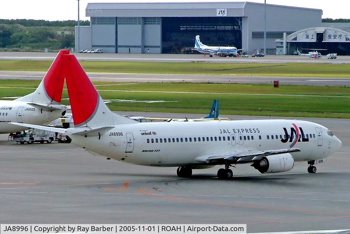 JA8996, 1997 Boeing 737-446 C/N 28832, Boeing 737-446 [28832] (JAL Express) Okinawa-Naha~JA 01/11/2005