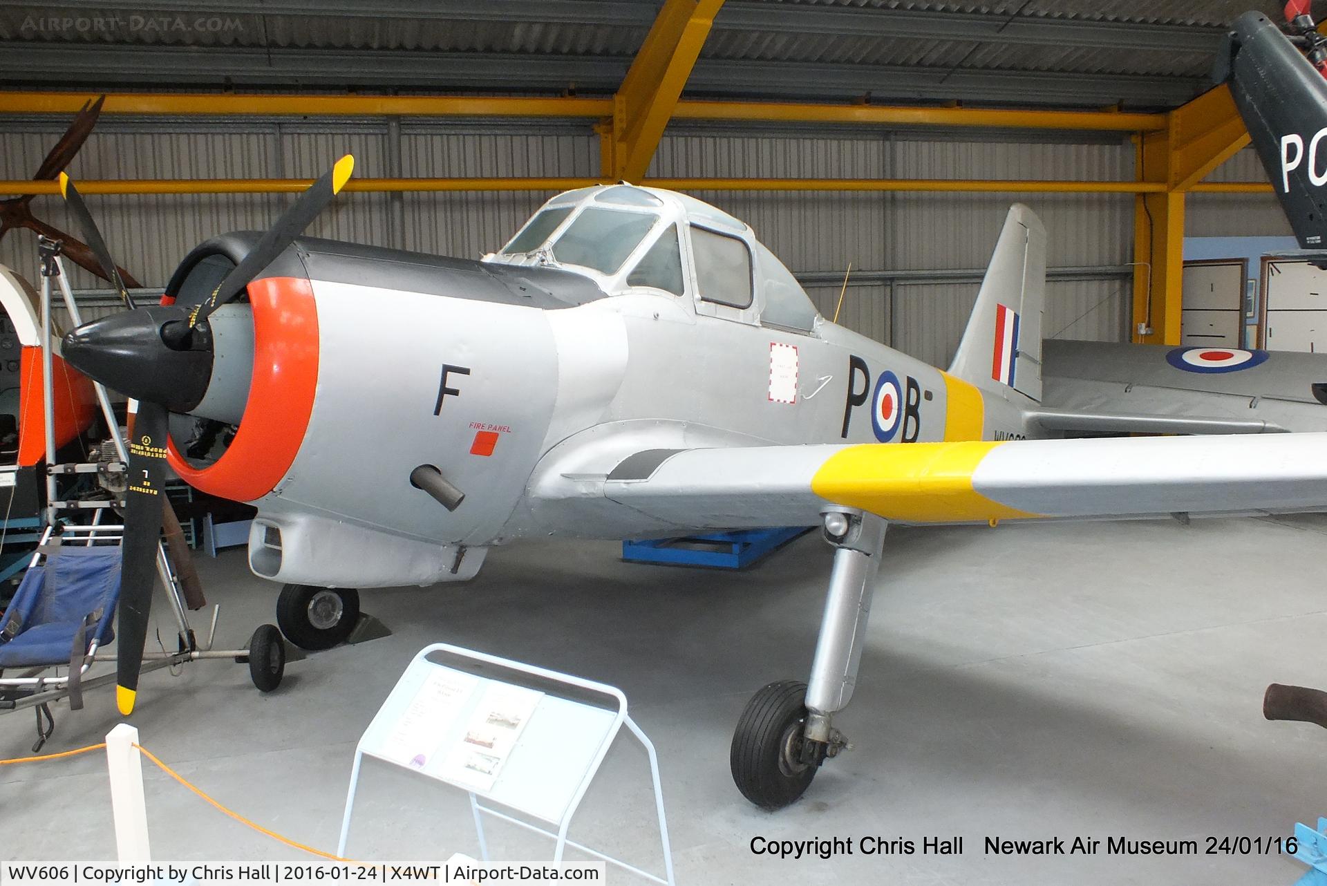 WV606, 1954 Percival P-56 Provost T.1 C/N PAC/56/133, at the Newark Air Museum