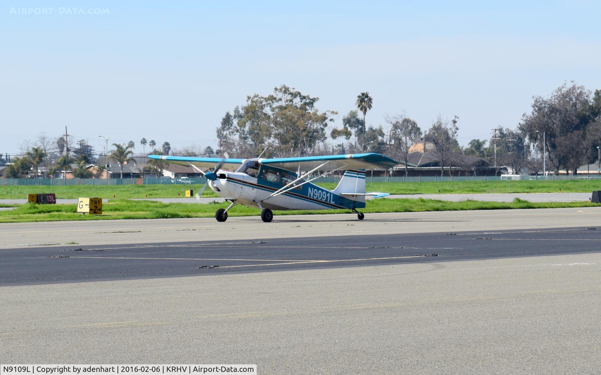 N9109L, 1970 Champion 7GCBC C/N 299-71, N9109L on taxiway 'zulu' at KRHV