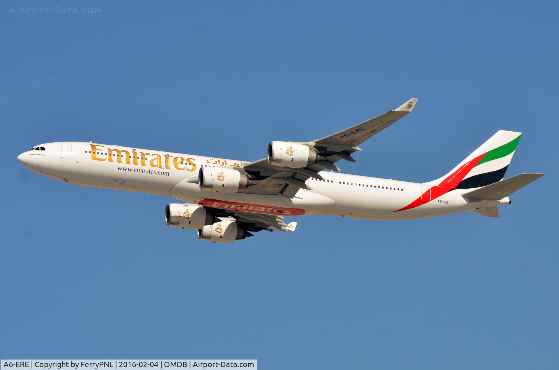 A6-ERE, 2004 Airbus A340-541 C/N 572, Last remaining A345 of Emirates operating daily to Kabul.