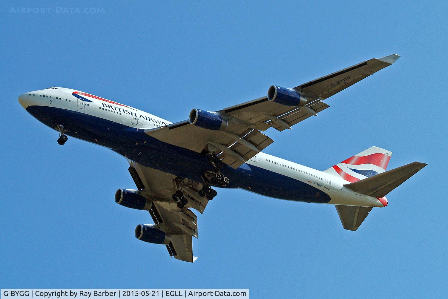 G-BYGG, 1999 Boeing 747-436 C/N 28859, Boeing 747-436 [28859] (British Airways) Home~G 21/05/2015. On approach 27R.