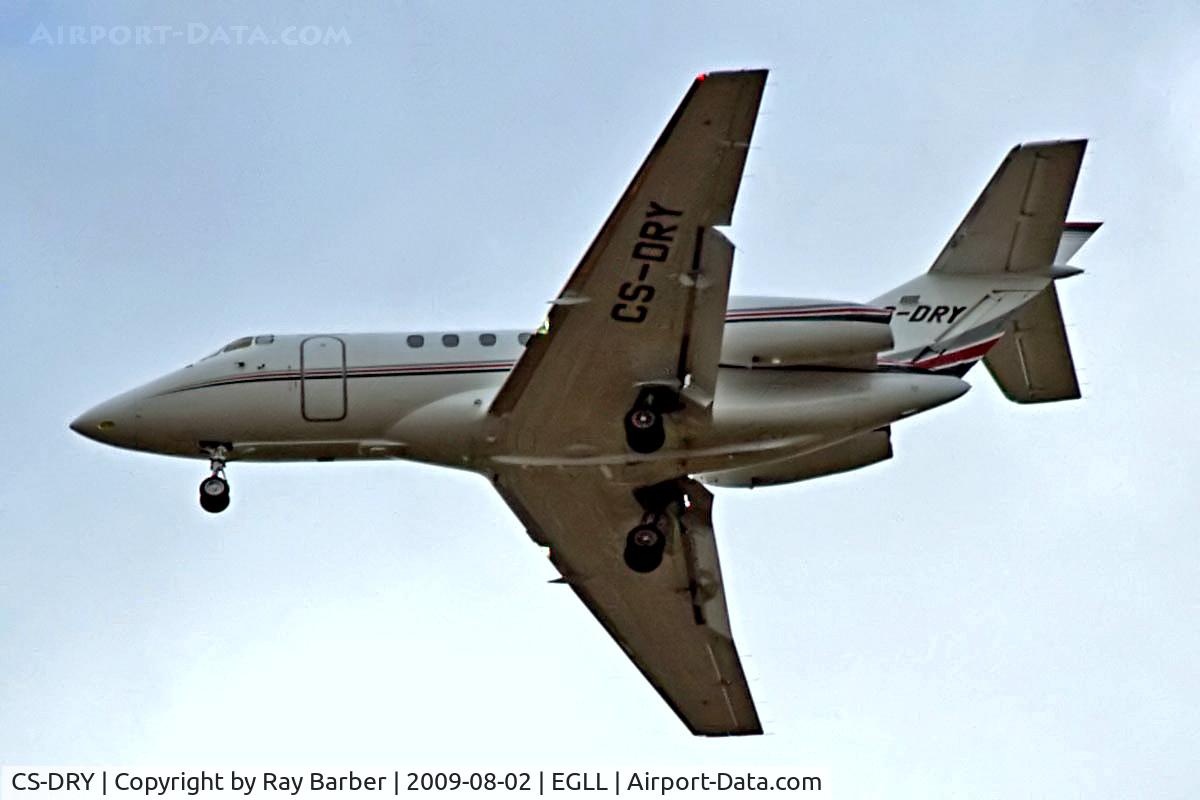 CS-DRY, 2007 Raytheon Hawker 800XP C/N 258840, Hawker-Siddeley 125/800XPi [258840] (NetJets Europe) Home~G 02/08/2009