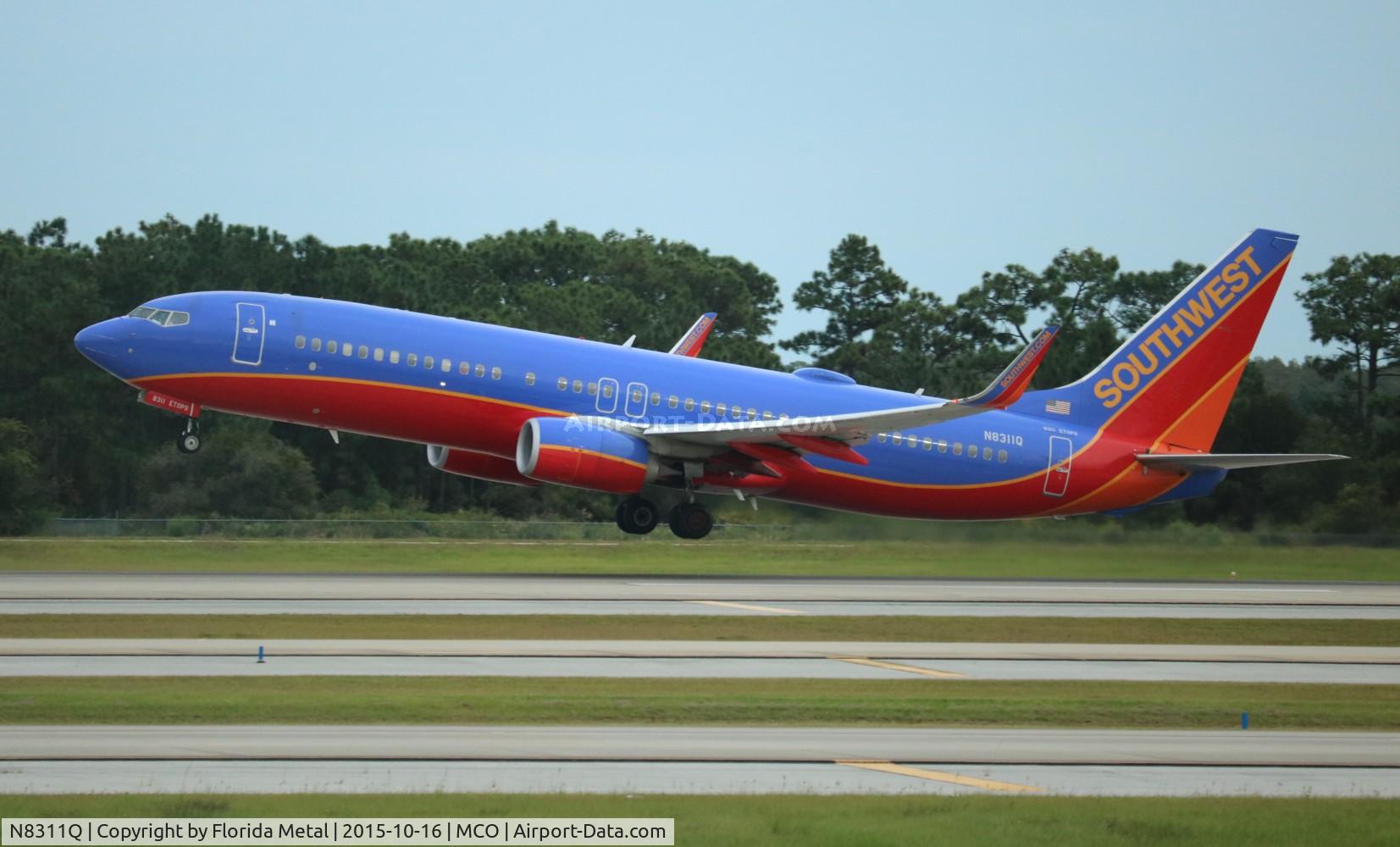 N8311Q, 2012 Boeing 737-8H4 C/N 38808, Southwest