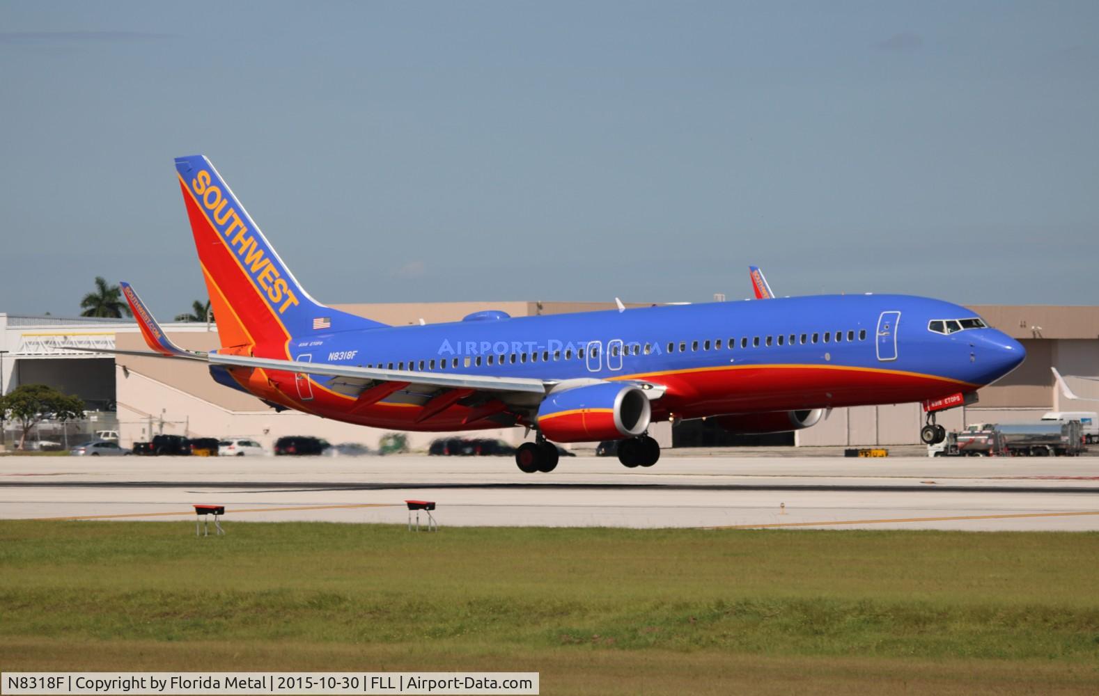 N8318F, 2012 Boeing 737-8H4 C/N 36685, Southwest