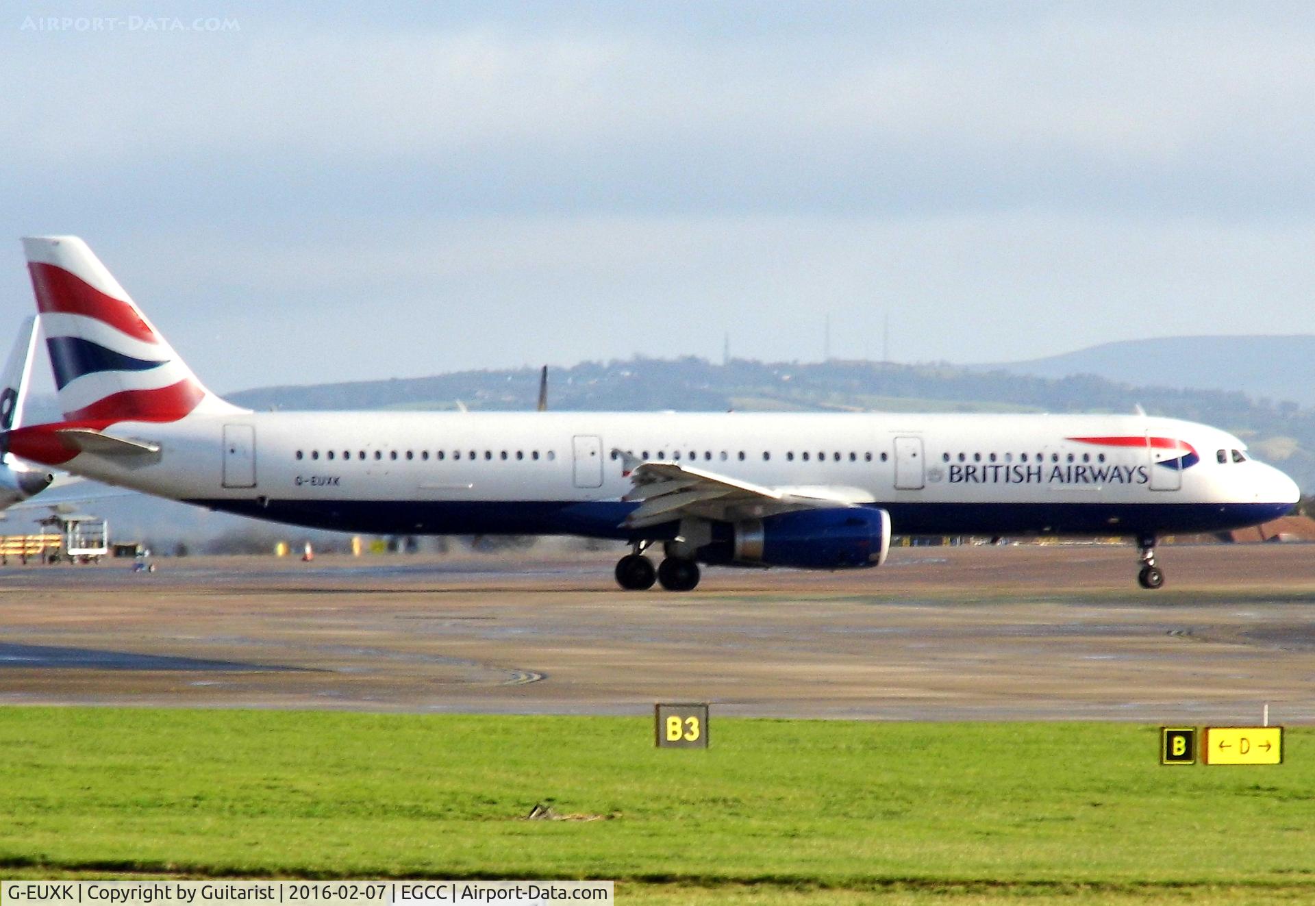 G-EUXK, 2007 Airbus A321-231 C/N 3235, At Manchester