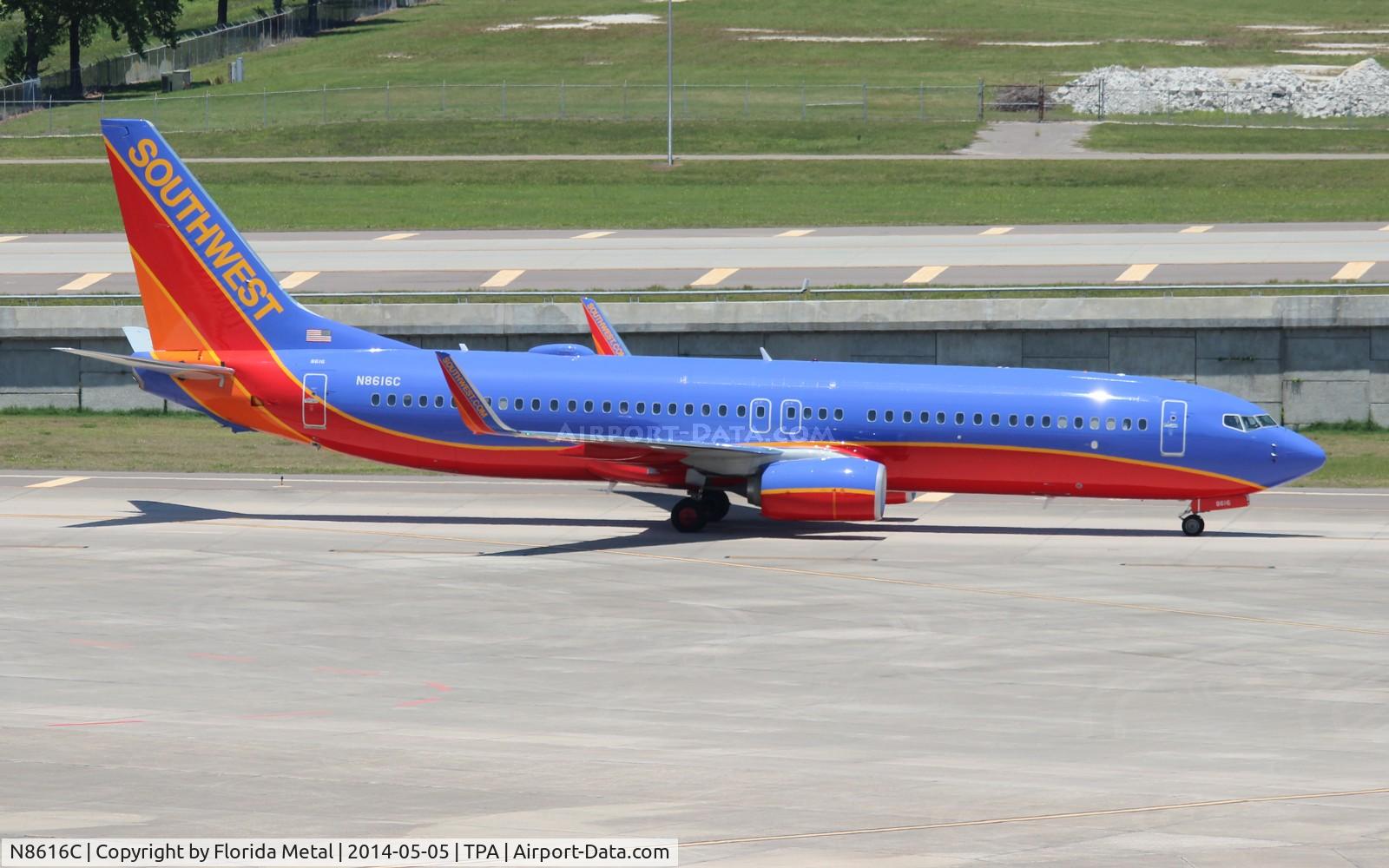 N8616C, 2013 Boeing 737-8H4 C/N 36914, Southwest