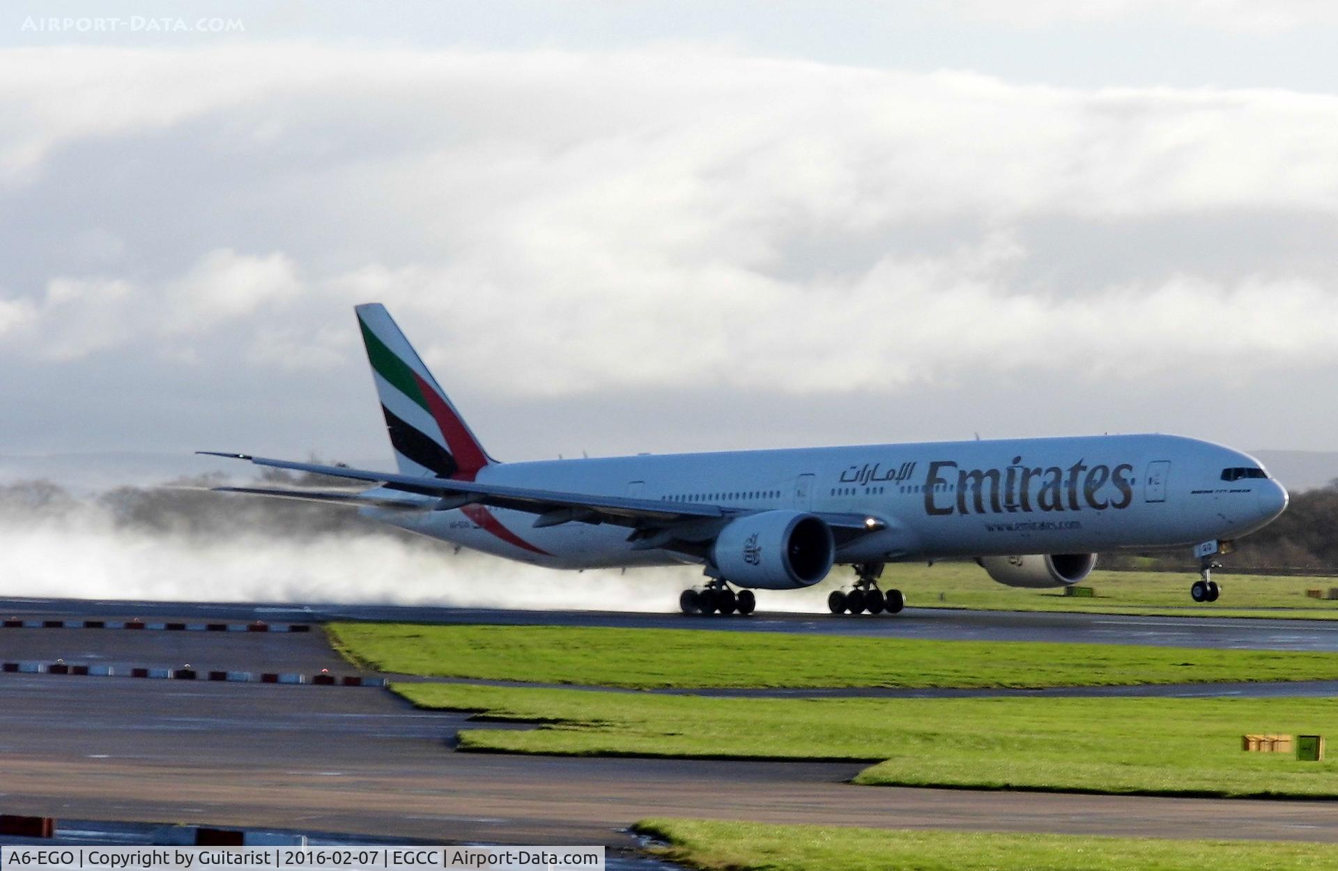 A6-EGO, 2012 Boeing 777-31H/ER C/N 35598, At Manchester