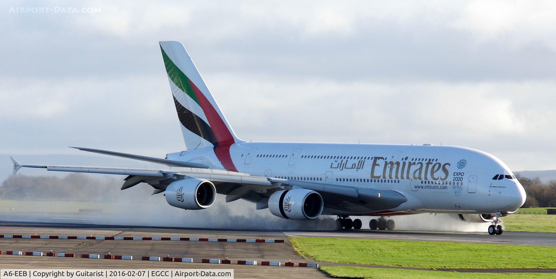 A6-EEB, 2012 Airbus A380-861 C/N 109, At Manchester