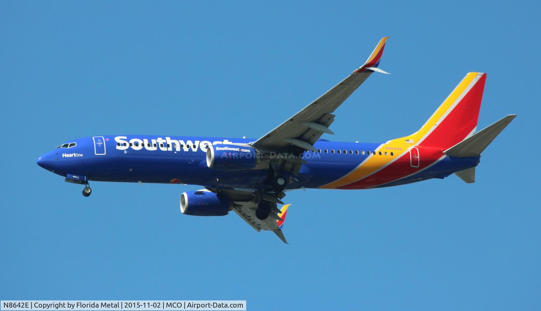 N8642E, 2014 Boeing 737-8H4 C/N 42525, Southwest