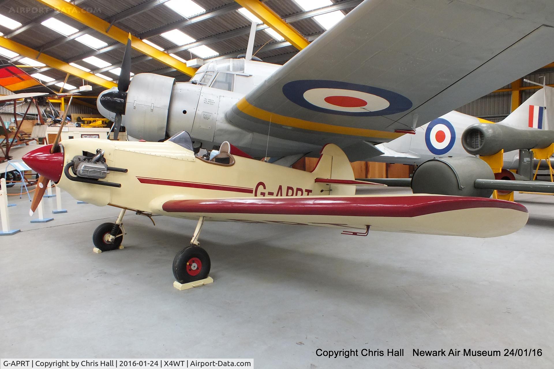 G-APRT, 1959 Taylor JT-1 Monoplane C/N PFA 537, at the Newark Air Museum