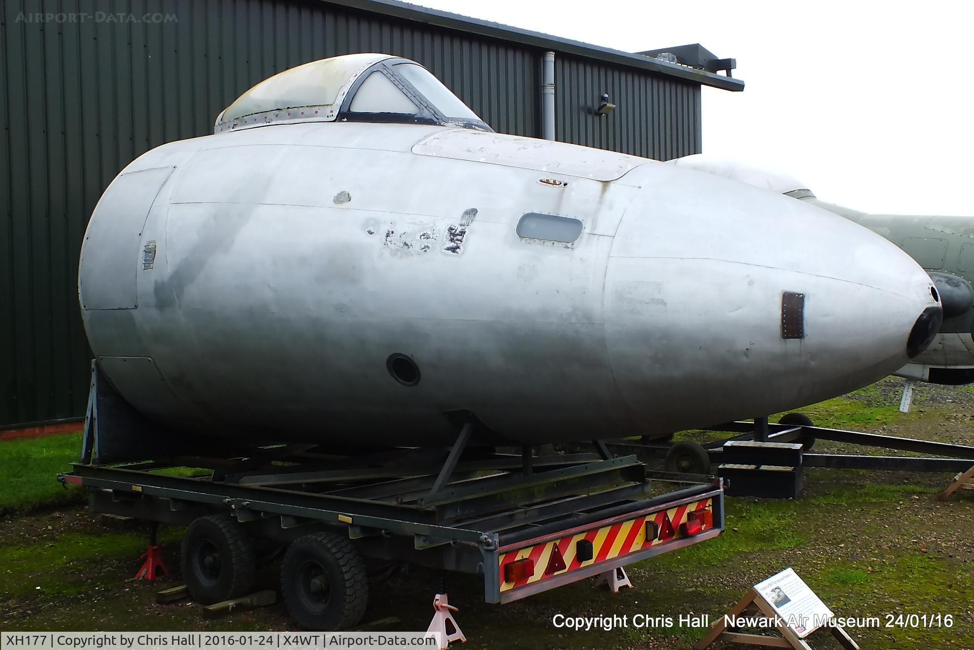 XH177, 1960 English Electric Canberra PR.9 C/N SH1741, at the Newark Air Museum