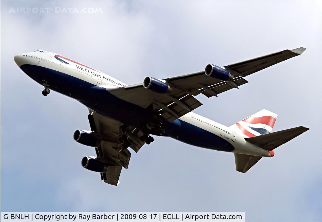 G-BNLH, 1989 Boeing 747-436 C/N 24050, Boeing 747-436 [23908] (British Airways) Home~G 17/08/2009. On approach 27R.