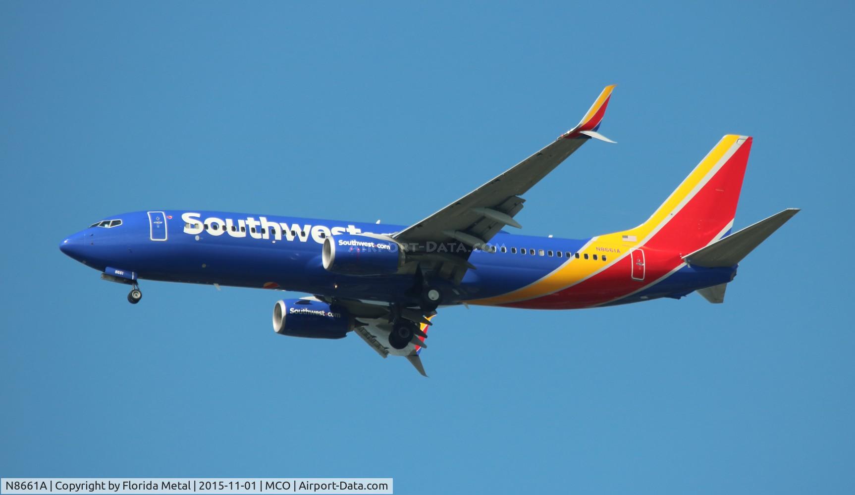 N8661A, 2015 Boeing 737-8H4 C/N 36906, Southwest