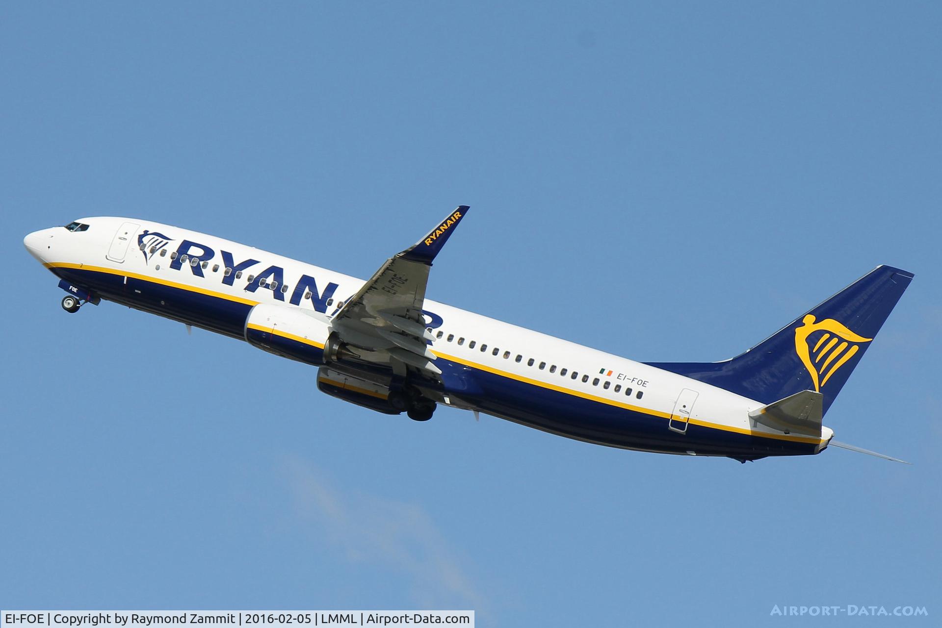 EI-FOE, 2016 Boeing 737-8AS C/N 44713, B737-800 EI-FOE Ryanair