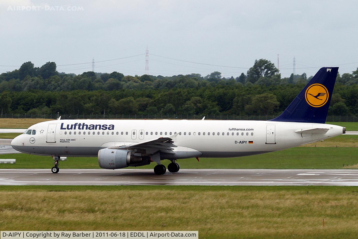 D-AIPY, 1991 Airbus A320-211 C/N 161, Airbus A320-211 [0161] (Lufthansa) Dusseldorf~D 18/06/2011