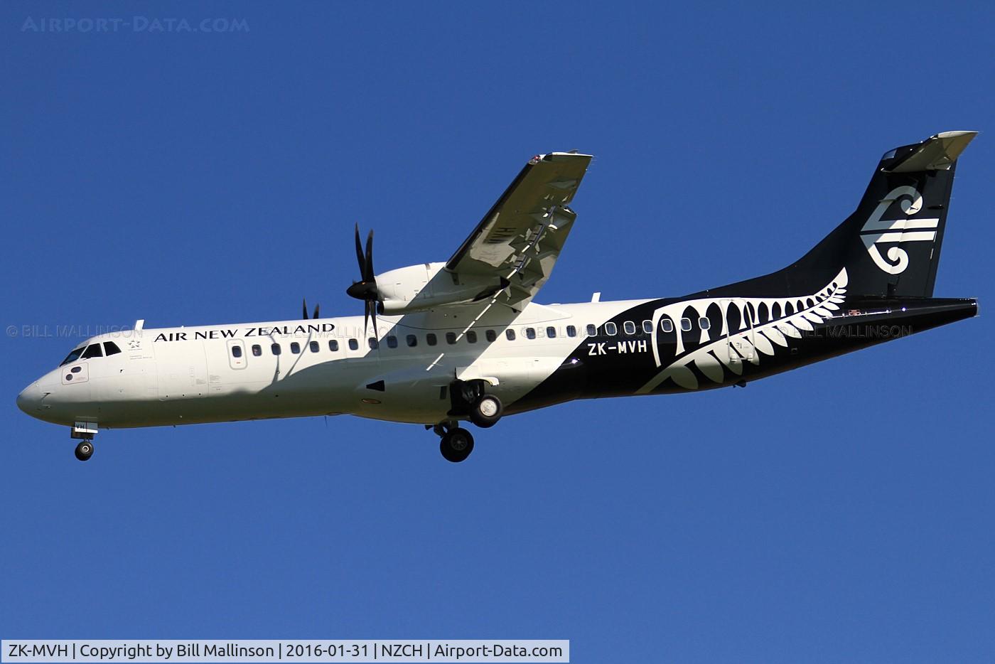 ZK-MVH, 2015 ATR 72-212A C/N 1304, finals to 02