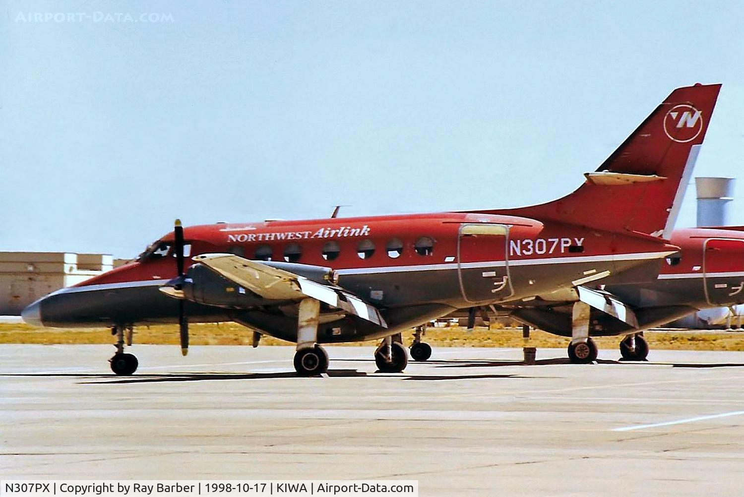 N307PX, 1995 British Aerospace BAe-3101 Jetstream 31 C/N 673, BAe Jetstream 3101 [673] (Northwest Airlink) Phoenix-Williams Gateway~N 17/10/1998