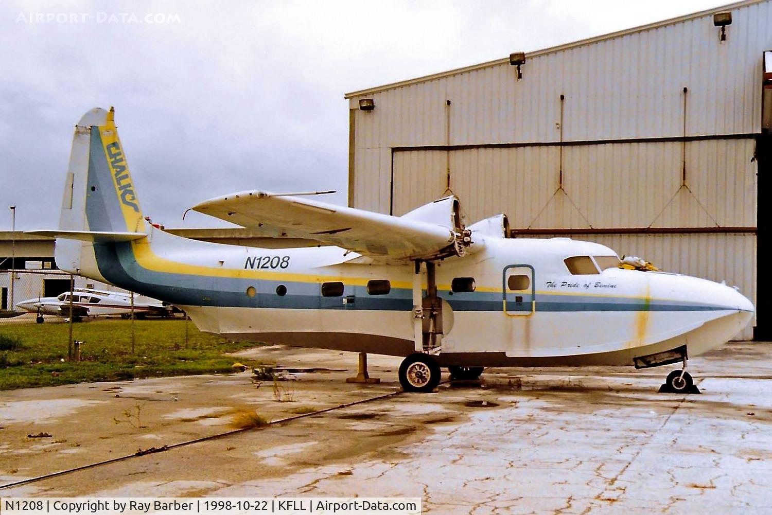 N1208, 1949 Grumman G-73T Turbo Mallard Mallard C/N J-44, Grumman G-73T Turbo Mallard [J-44] (Chalk's Ocean Airlines) Fort Lauderdale-Hollywood International~N 22/10/1998