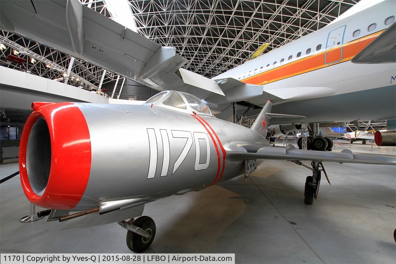 1170, Mikoyan-Gurevich MiG-15bis C/N 713001, Mikoyan-Gurevich MiG-15, Preserved at Aeroscopia Museum, Toulouse-Blagnac