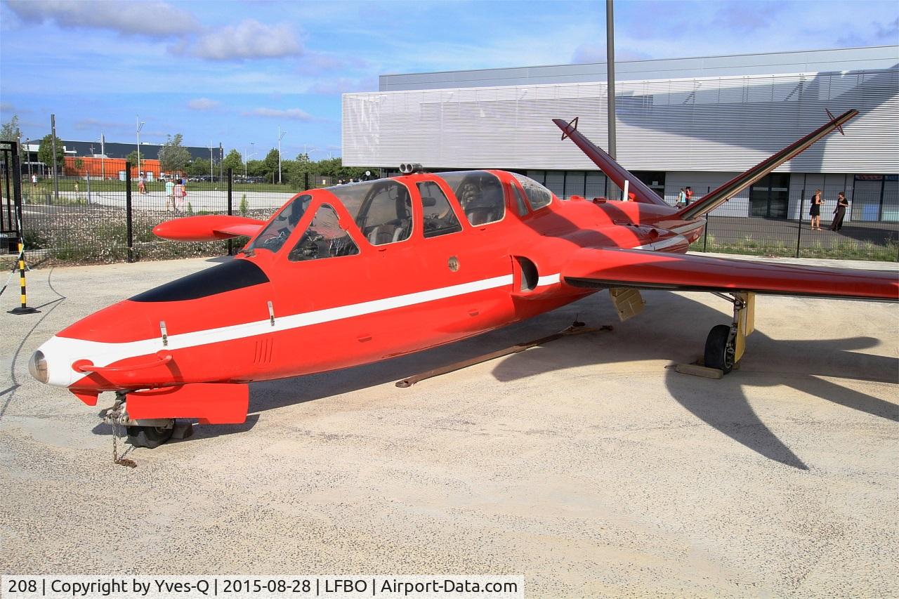 208, 1959 Fouga CM-170R Magister C/N 208, Fouga CM-170R Magister, Preserved at Aeroscopia Museum, Toulouse-Blagnac