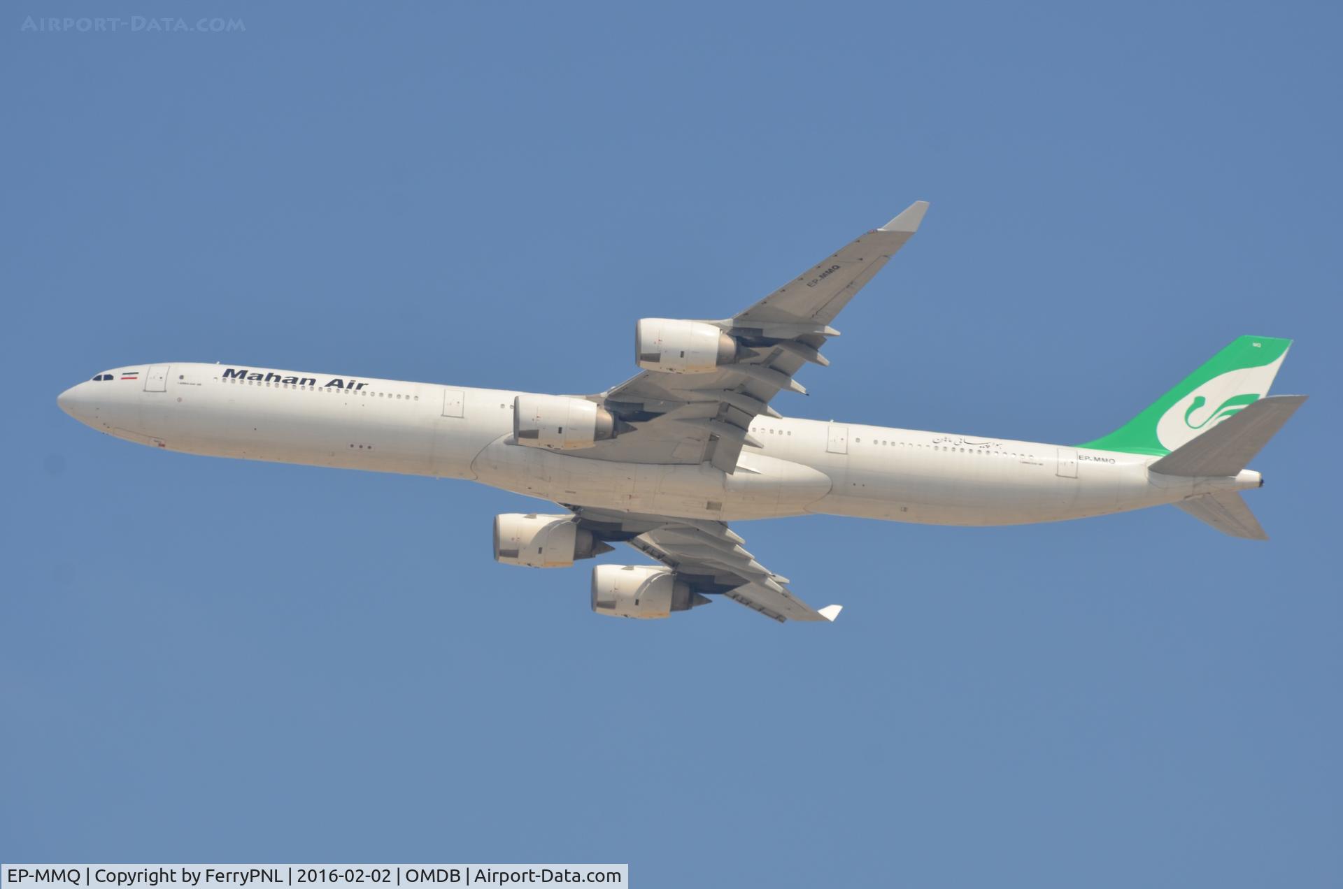 EP-MMQ, 2002 Airbus A340-642 C/N 449, Mahan A346 lifting off. Ex Virgin G-VFOX
