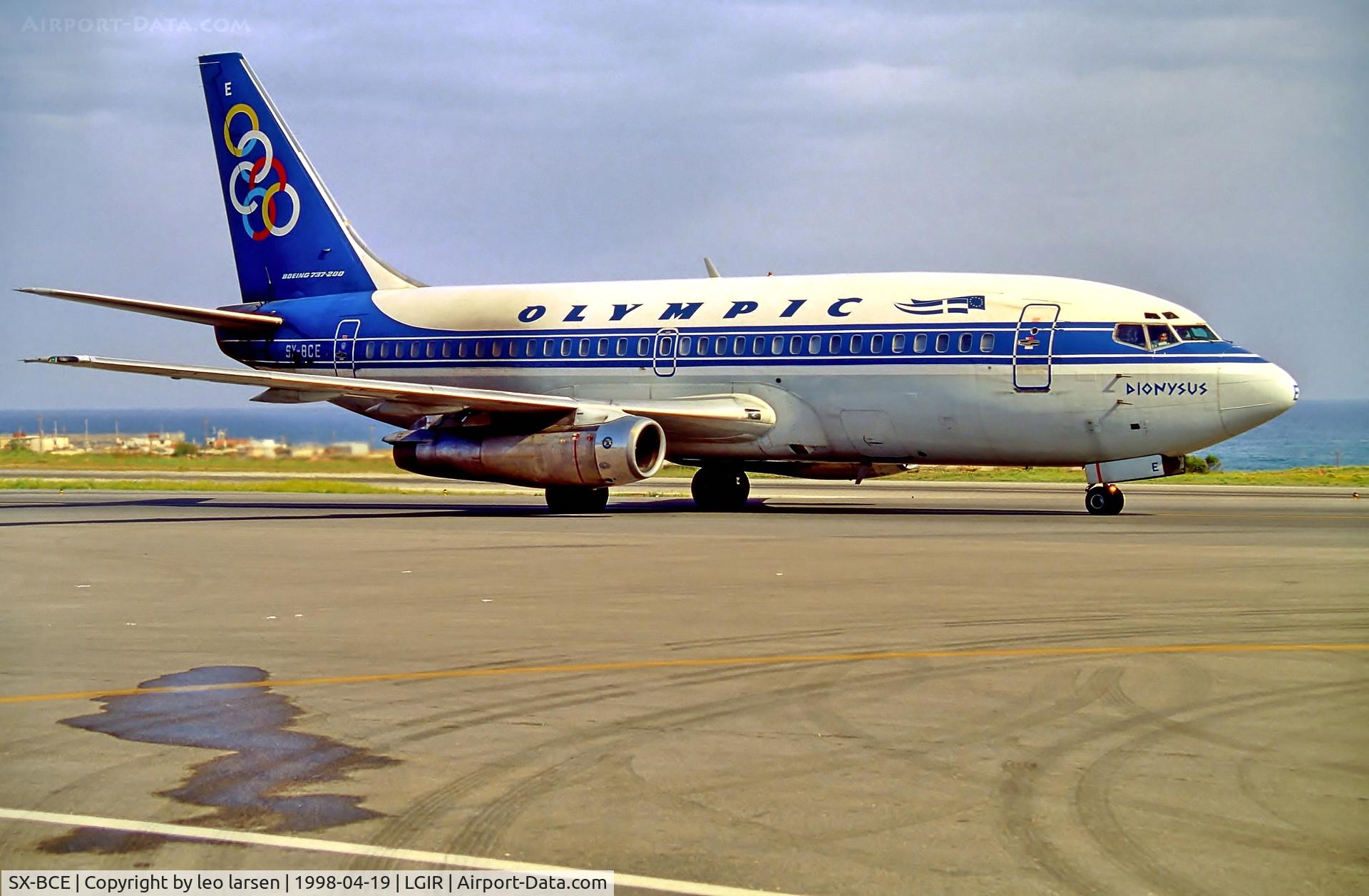 SX-BCE, 1980 Boeing 737-284 C/N 22300, Heraklion 19.4.98