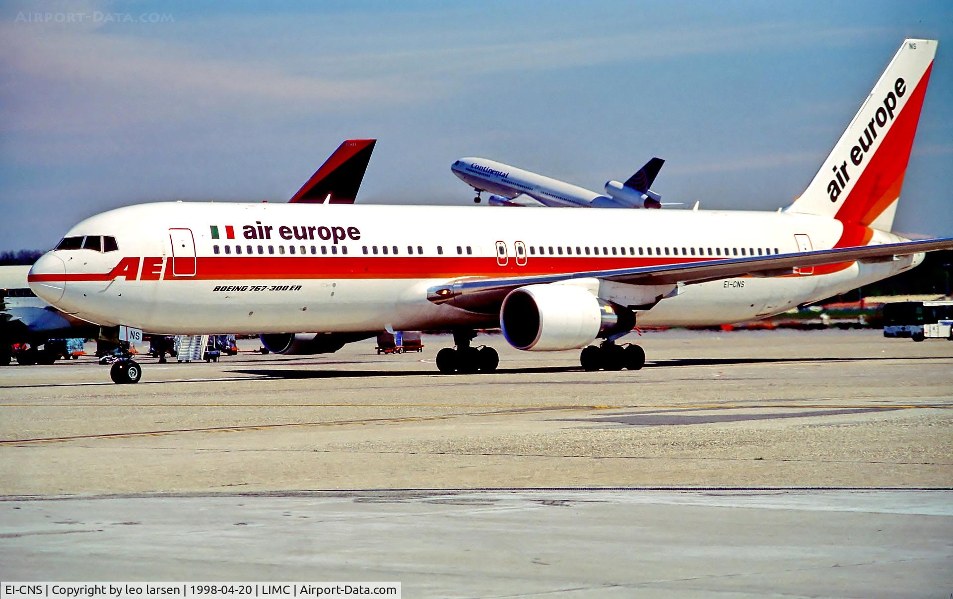 EI-CNS, 1997 Boeing 767-3Q8 C/N 27600, Milan Malpense MXP 20.4.98