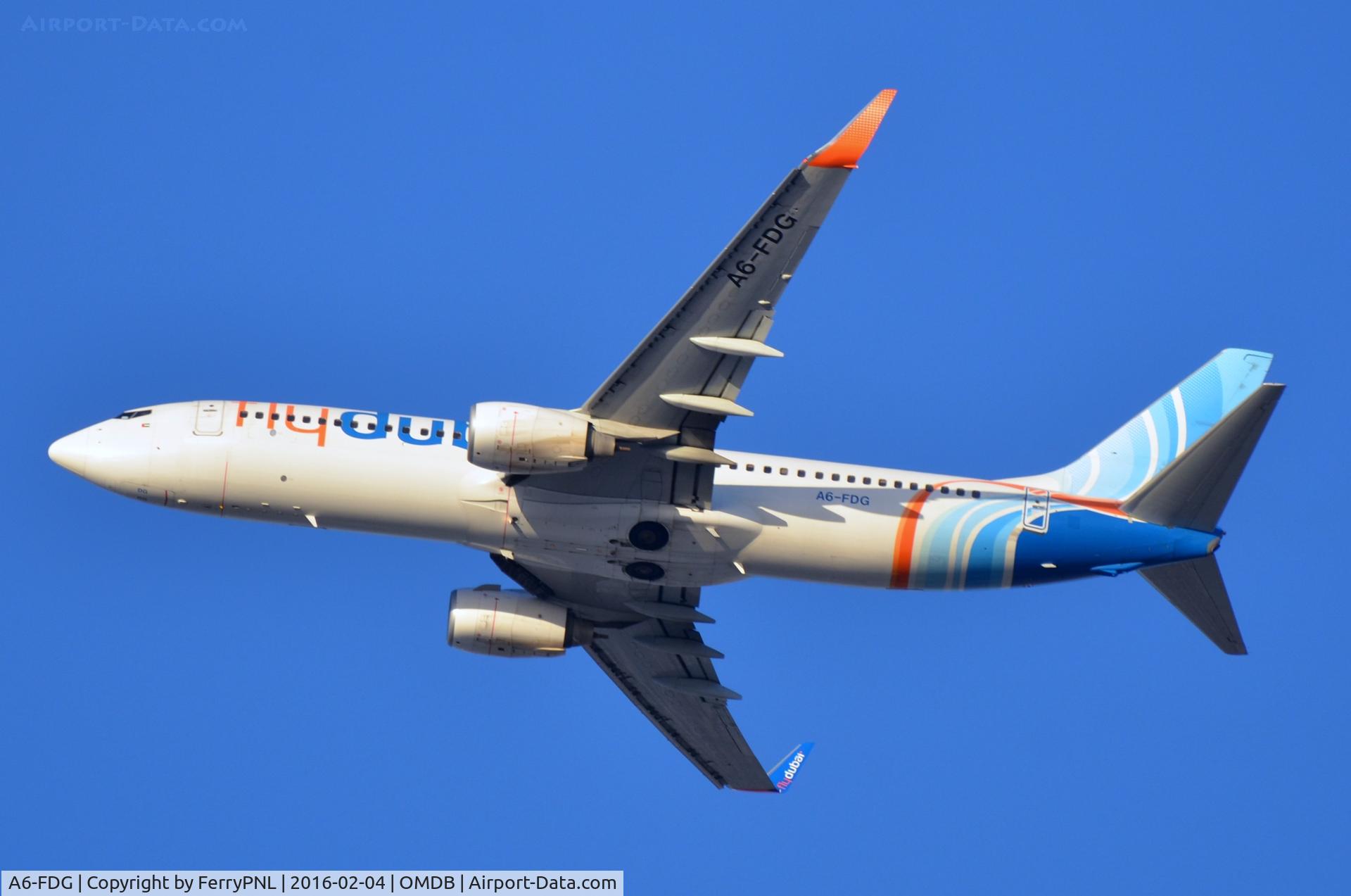 A6-FDG, 2010 Boeing 737-8KN C/N 29636, Flydubai B738 departing.
