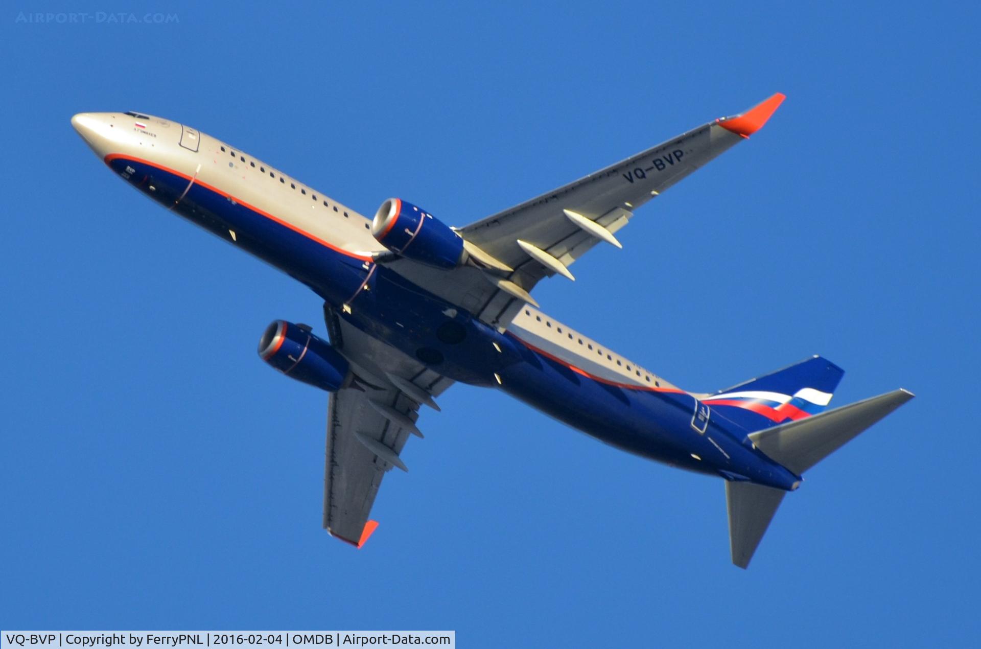 VQ-BVP, 2015 Boeing 737-8LJ C/N 41204, Aeroflot B738 departing for Moscow.