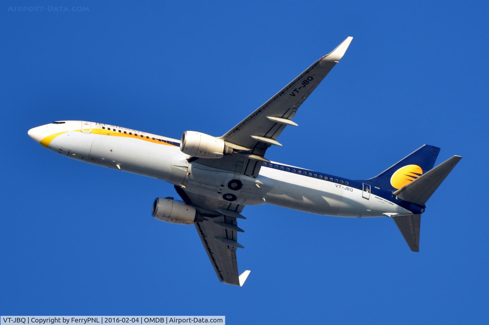 VT-JBQ, 2010 Boeing 737-85R C/N 36694, Jet Airways B738 departing for India.