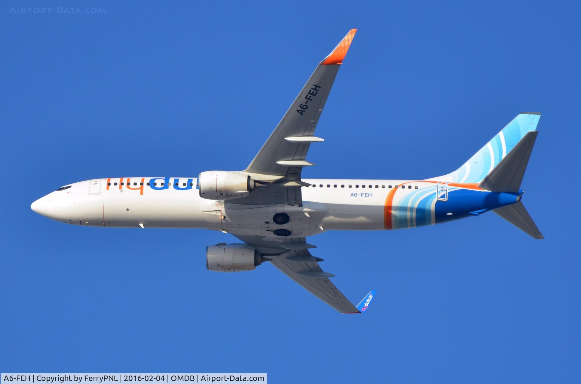 A6-FEH, 2013 Boeing 737-8KN C/N 40260, Flydubai B738 taking-off.