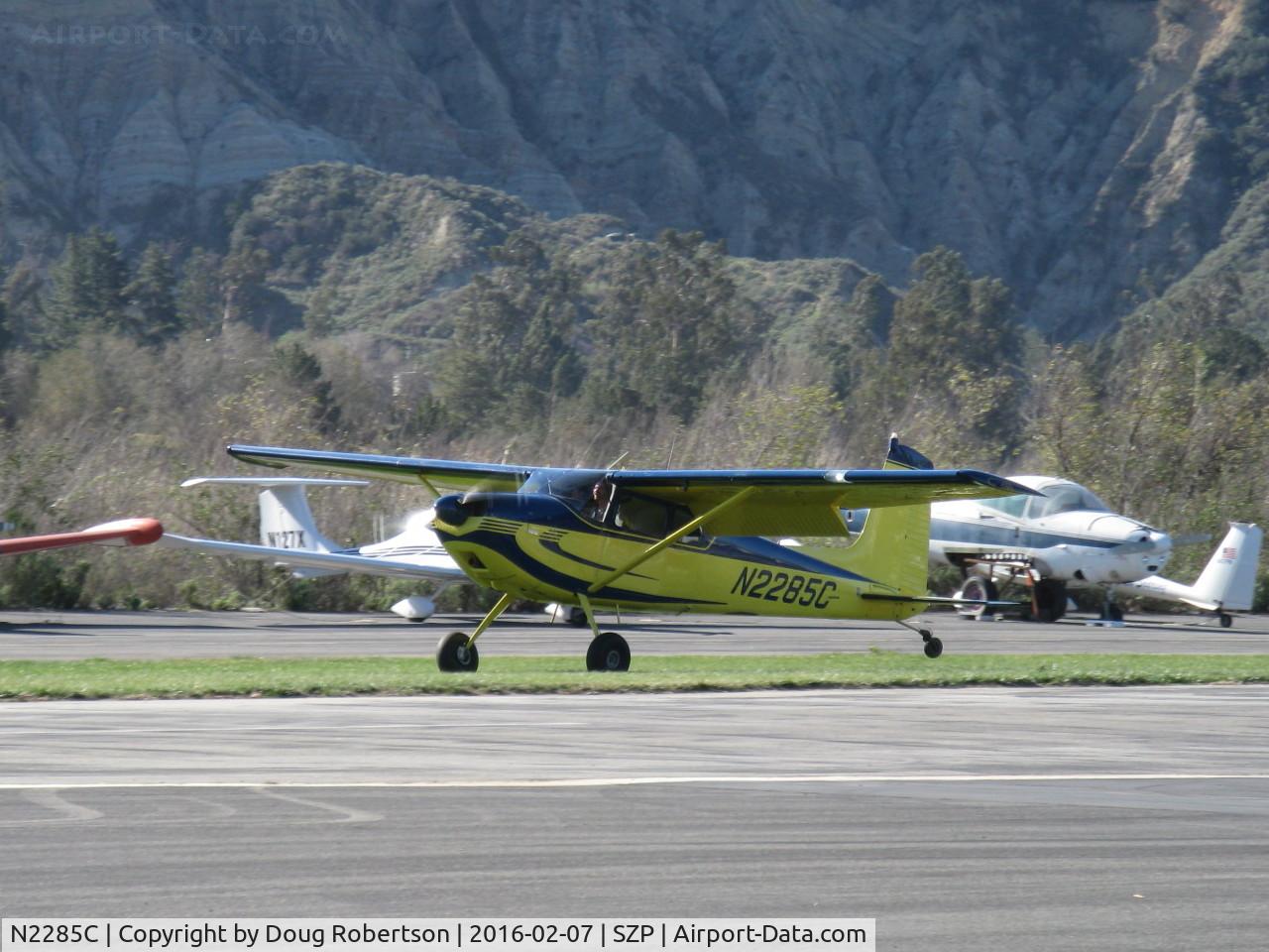 N2285C, 1953 Cessna 180 C/N 30585, 1953 Cessna 180, Continental O-470 230 Hp, full flaps short landing roll in gusty strong shifting winds, Rwy 04R grass, Colorado visitor just to refuel
