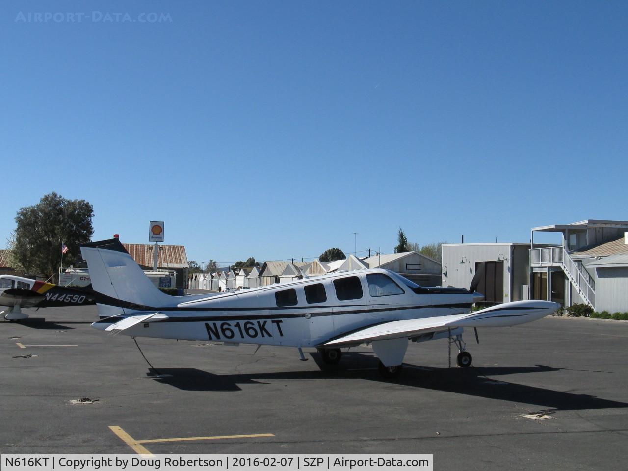 N616KT, Raytheon Aircraft Company G36 C/N E-3737, 2006 Raytheon-Beech G36 BONANZA, Continental IO-550-B 300 Hp, on transient ramp