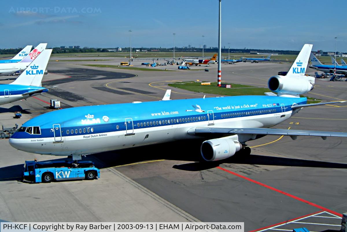 PH-KCF, 1994 McDonnell Douglas MD-11 C/N 48560, McDonnell Douglas MD-11 [48560] (KLM Royal Dutch Airlines) Amsterdam-Schiphol~PH 13/09/2003