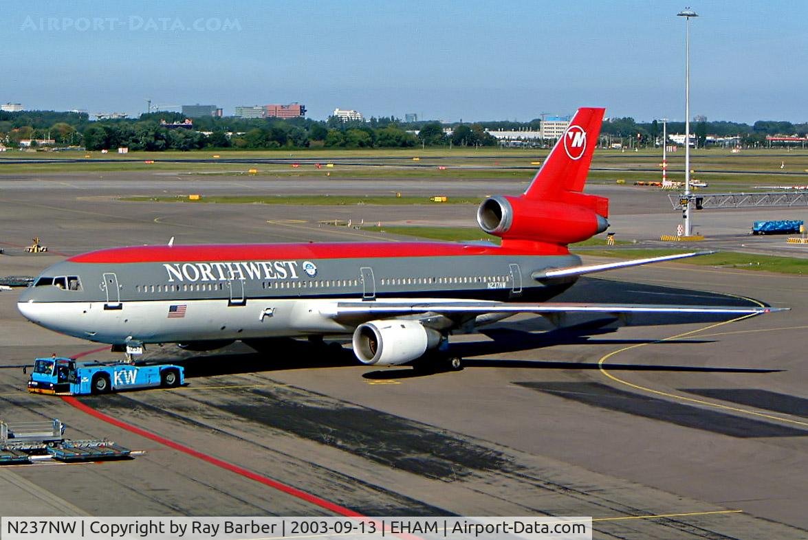 N237NW, 1982 McDonnell Douglas DC-10-30 C/N 47844, McDonnell Douglas DC-10-30 [47844] (Northwest Airlines) Amsterdam-Schiphol~PH 13/09/2003