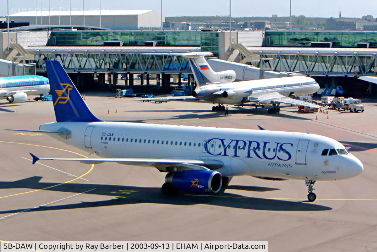 5B-DAW, 1989 Airbus A320-231 C/N 038, Airbus A320-231 [0038] (Cyprus Airways) Schiphol~PH 13/09/2003