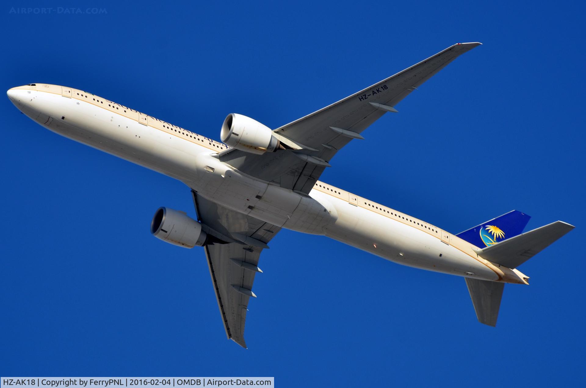 HZ-AK18, 2013 Boeing 777-368/ER C/N 41055, Saudia B773 on a relatavly short hop.