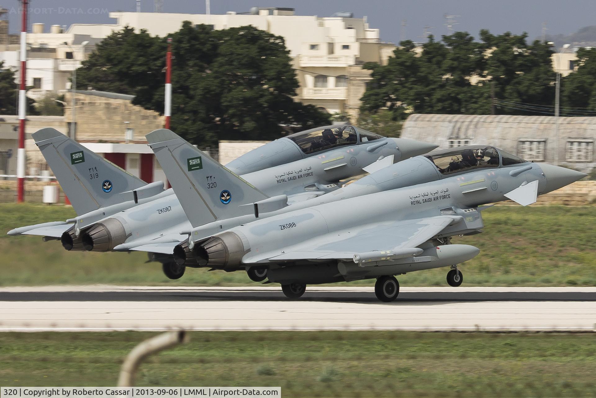 320, 2013 Eurofighter EF-2000 Typhoon T3 C/N CT010, Runway 31