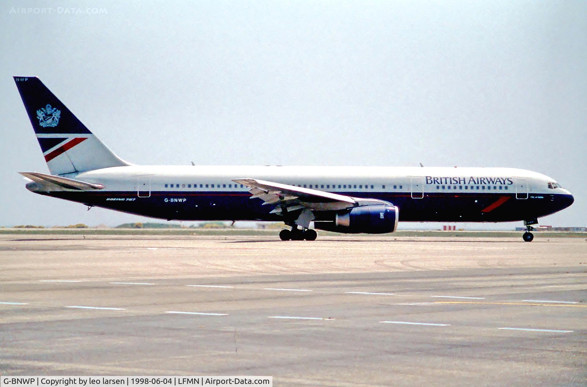 G-BNWP, 1992 Boeing 767-336/ER C/N 25443, Nice 4.6.98