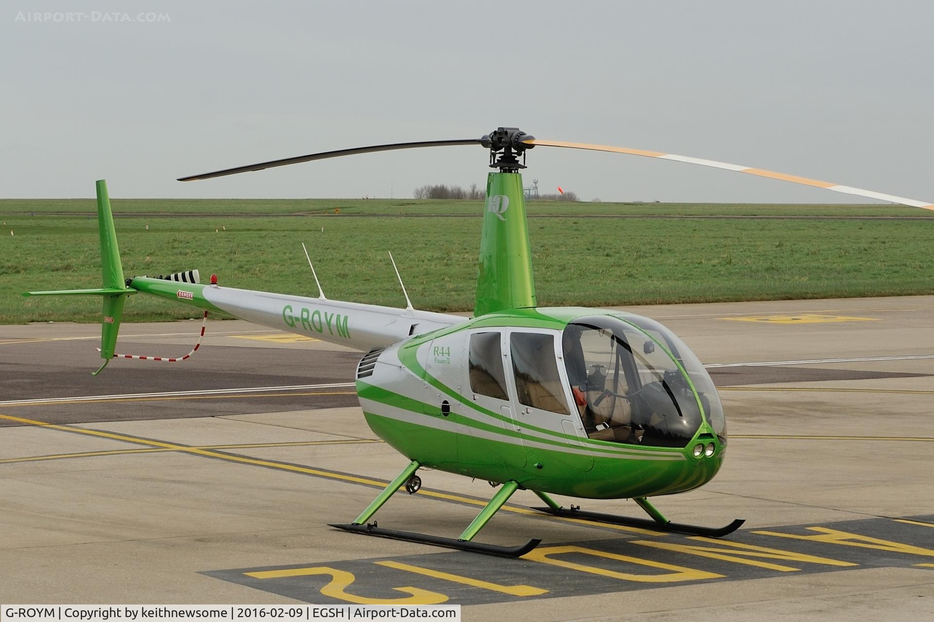 G-ROYM, 2008 Robinson R44 Raven II C/N 12295, Nice Visitor.