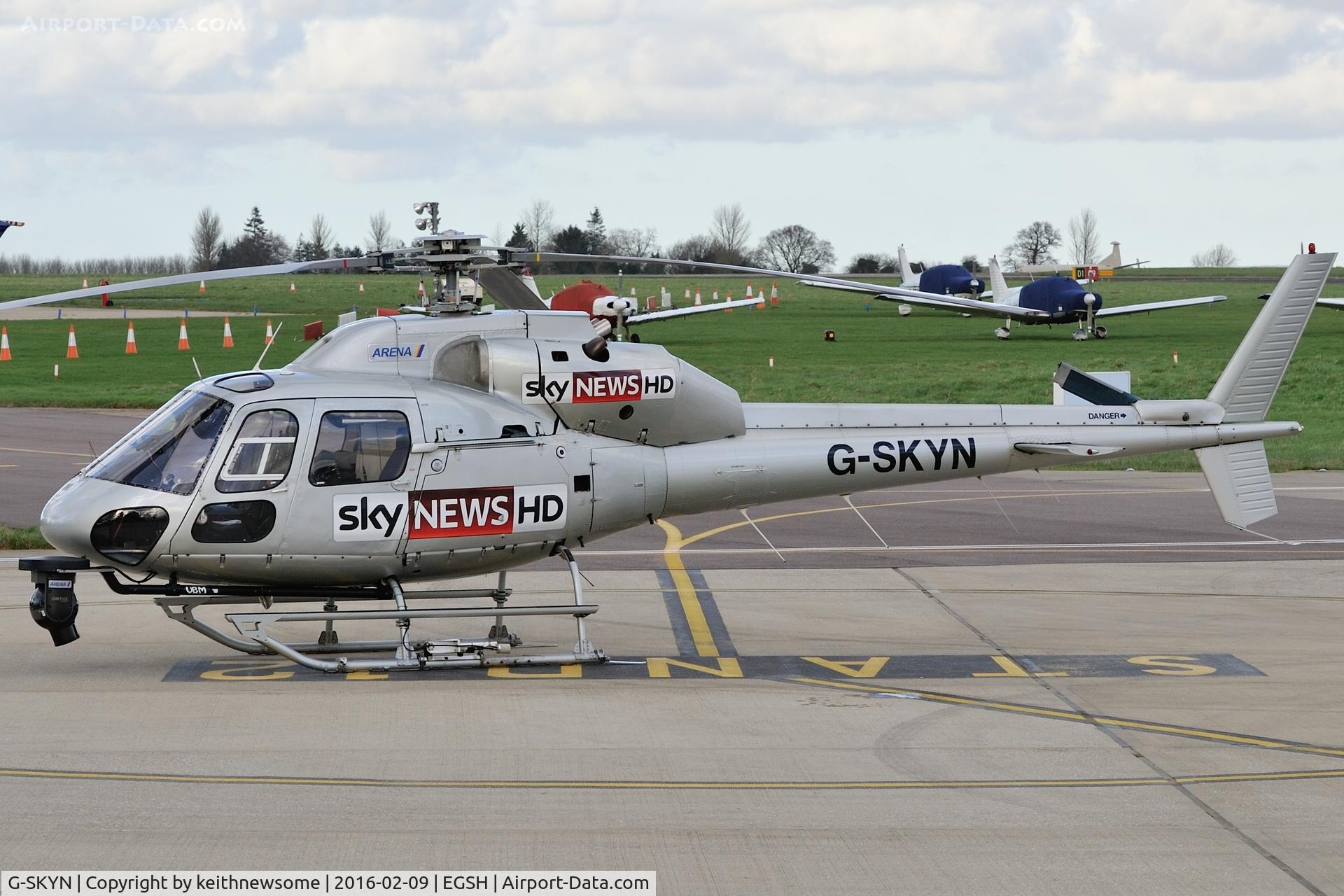 G-SKYN, 1982 Aerospatiale AS-355F-1 Twin Squirrel C/N 5185, Nice Visitor.