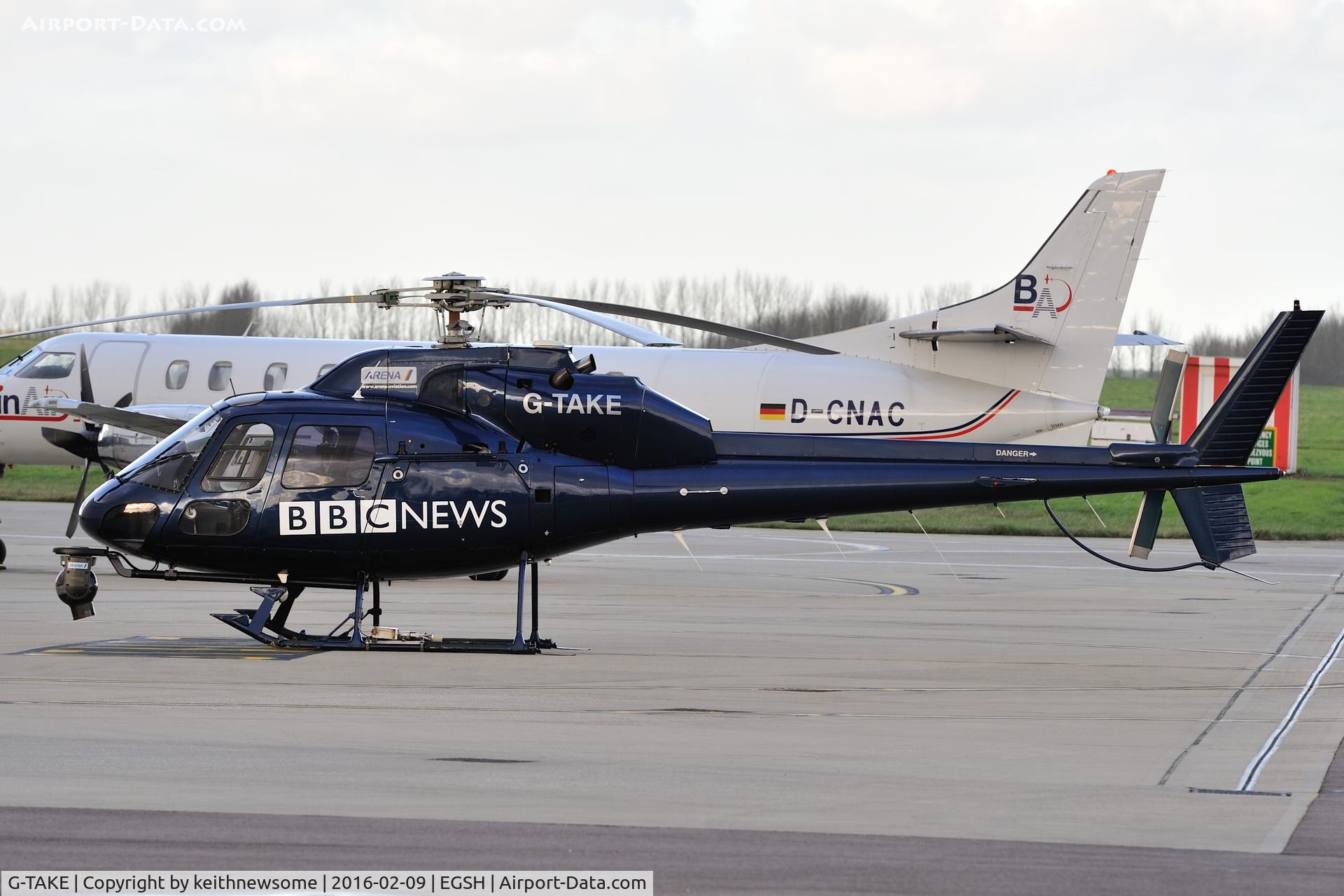 G-TAKE, 1981 Aerospatiale AS-355F-1 Ecureuil 2 C/N 5088, Nice Visitor.