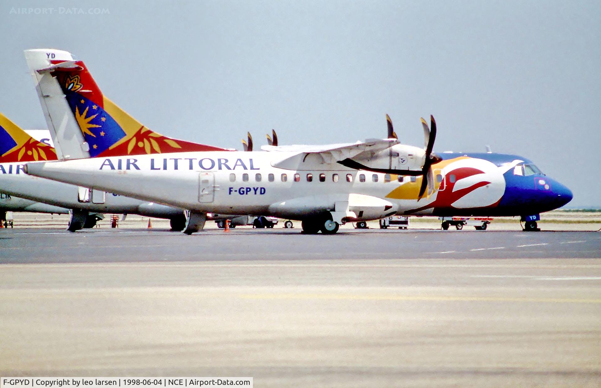 F-GPYD, 1996 ATR 42-500 C/N 490, Nice 4.6.98