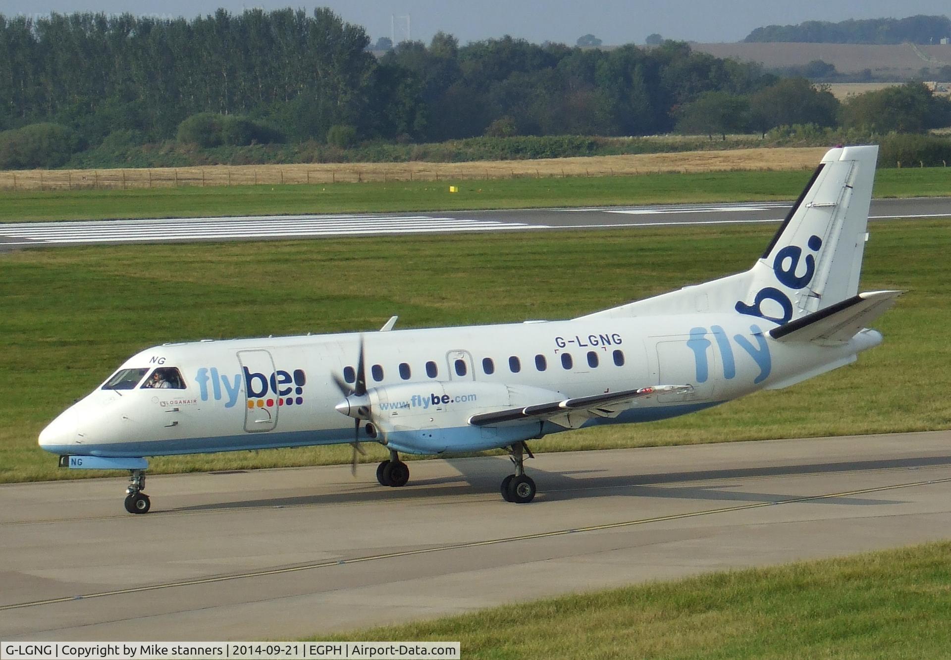 G-LGNG, 1992 Saab SF340B C/N 340B-327, Loganair SF.340B Taxying to runway 06
