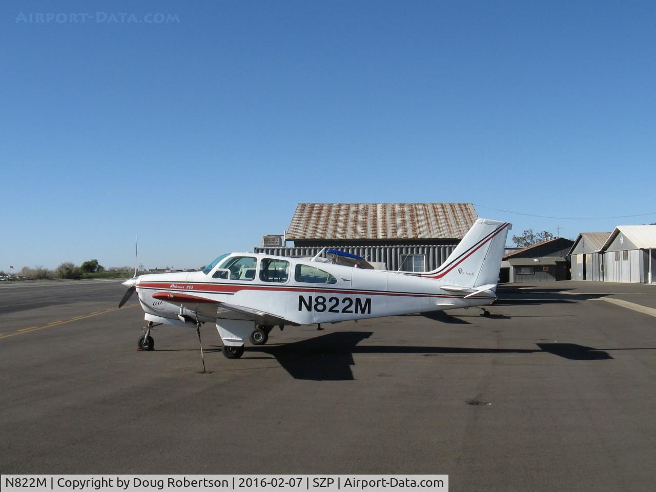 N822M, 1967 Beech 35-C33A Debonair C/N CE-138, 1967 Beech 35-C33A DEBONAIR, Continental IO-520-B 285 Hp, intro. one-piece w/shield, engine upgrade to Debonair line. Max speed 208 mph. 1966 cost-$29,875-later $31,000