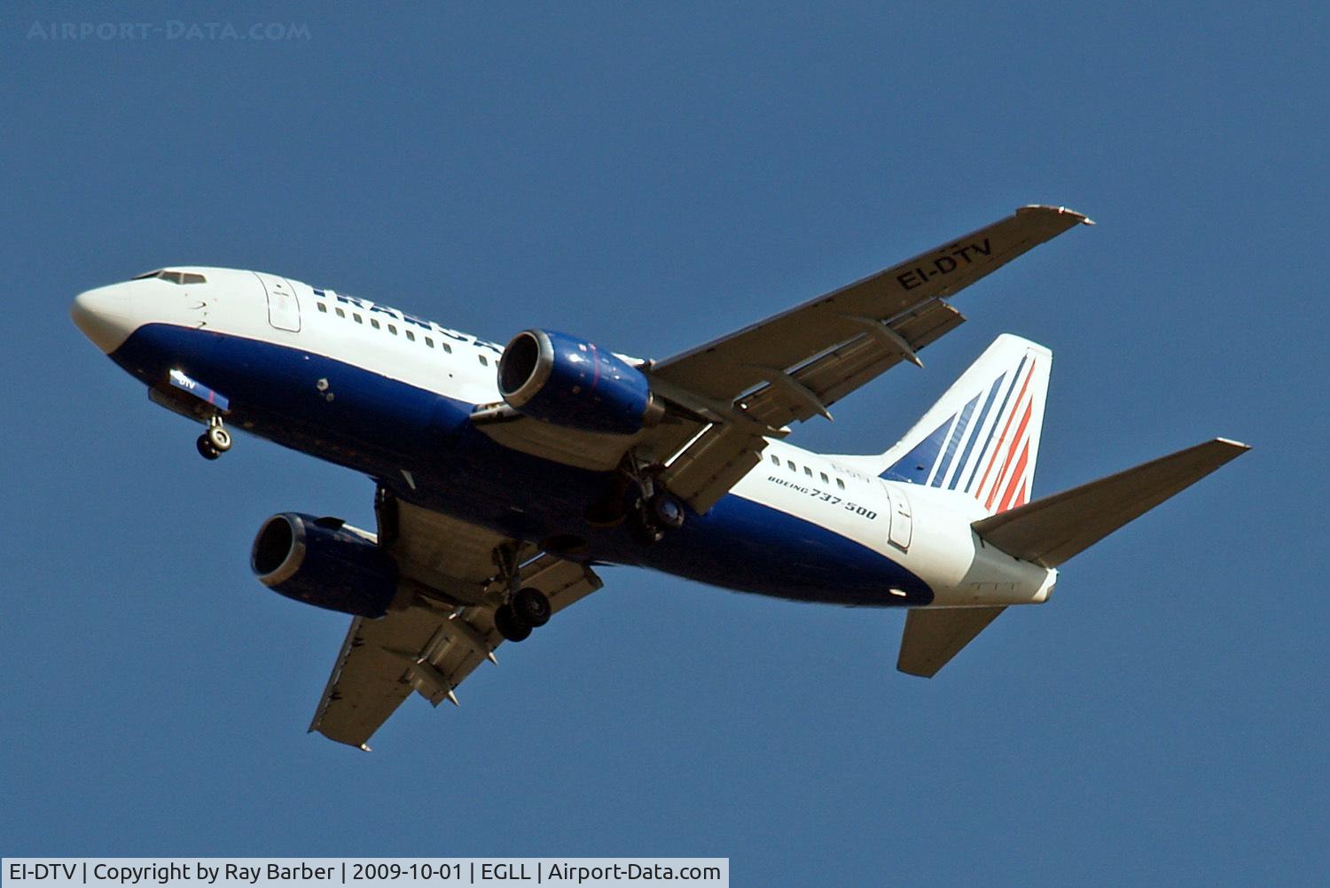 EI-DTV, 1992 Boeing 737-5Y0 C/N 25183, EI-DTV   Boeing 737-5Y0 [25183] (Transaero) Home~G 01/10/2009
